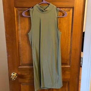Abercrombie & Fitch green stretchy sleeveless minidress